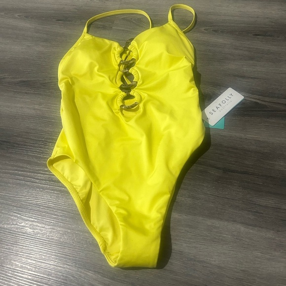Seafolly Yellow One-Piece Swimsuit - Picture 5 of 5